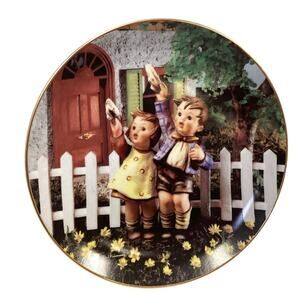 Vintage 1990 Danbury Mint Hummel Come Back Soon Collectible Ceramic Plate